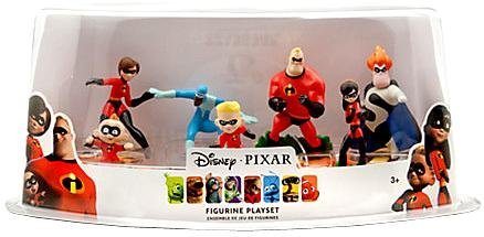 disney pixar pack of 7 incredibles figures