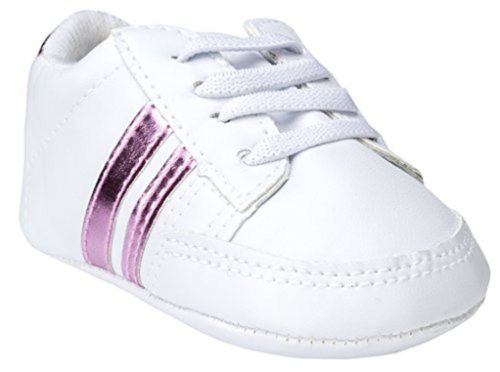 baby Luvable Friends Basic Stripe Sneaker, Pink