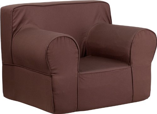 Flash Furniture Oversized Solid Brown Kids Chair