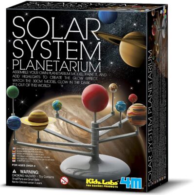 This is an image of kid's 4M solar system DIY glow planet toys 