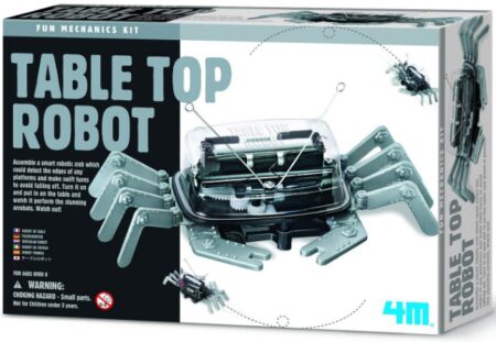 This is an image of boy's STEM robotic Toy in gray and black colors