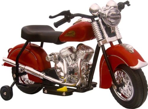 kids Vintage-style Indian kid Motorcycle in red and black