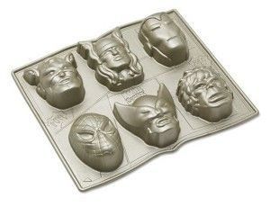 6 silcone superhero tray shapes