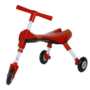 this is an image of a red trike without pedals