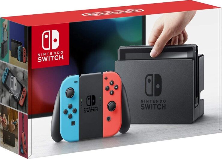 an image of a Nintendo Switch game console in a box