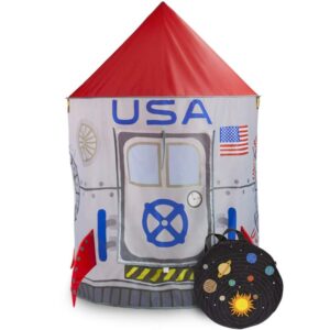 This is an image of a rocket-shaped tent