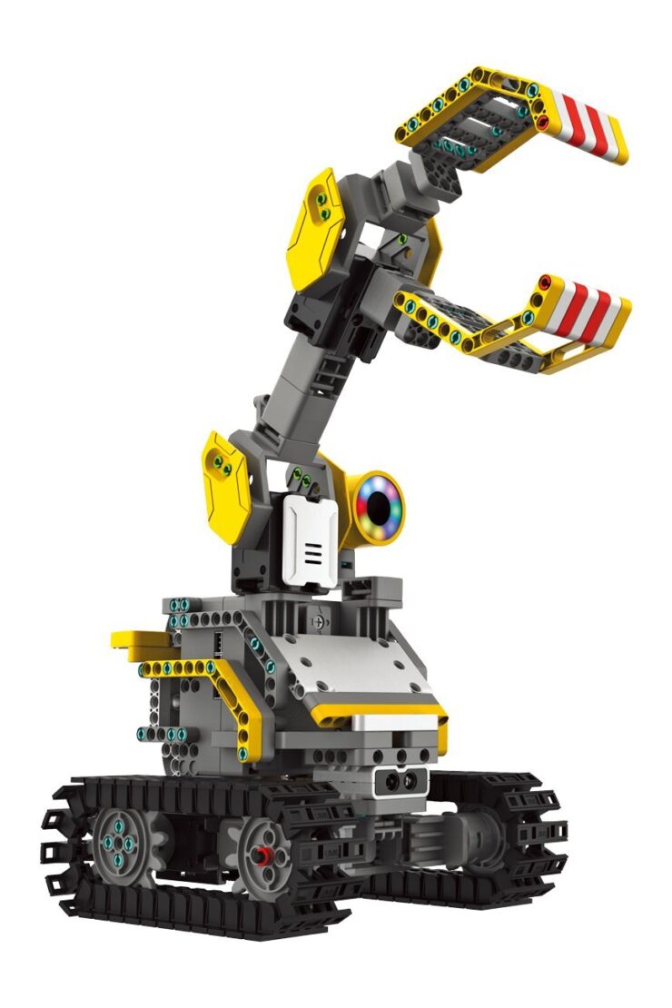 image of a robot built with Jimu robot building kit