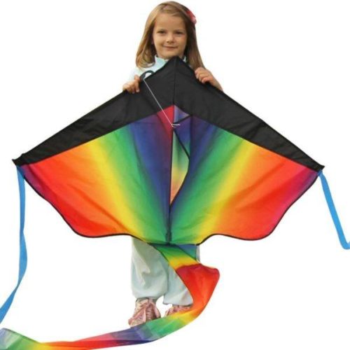 girl Rainbow Kite