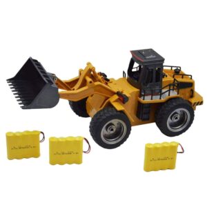 this is an image of an rc bulldozer toy