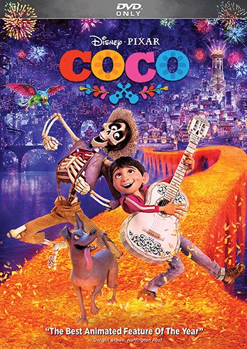 Image of the Coco movie in DVD. 