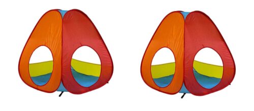 this is an image of a 7-piece playhouse pop up play tent for kids.