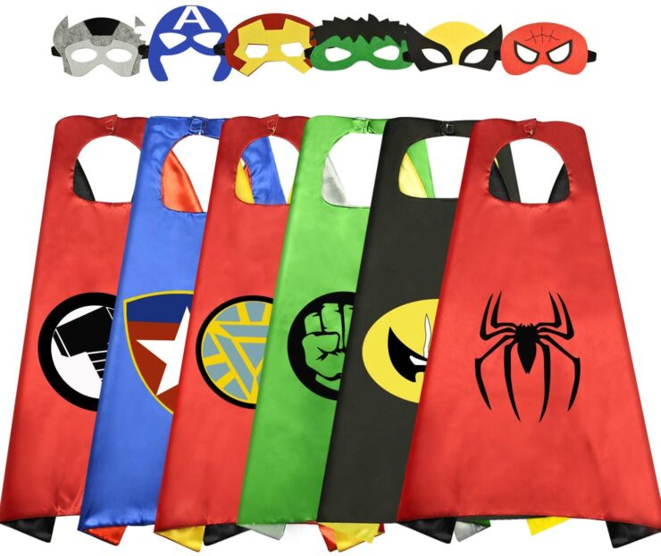 Wiki super hero capes for kids in various colors