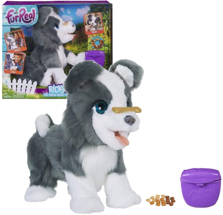 image of a furReal plush pet toy for girls, in a box.