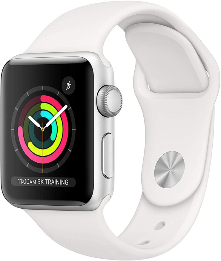image of an iWatch in white color