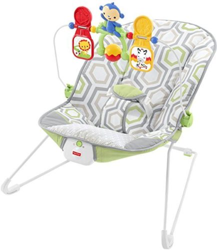 Baby swing seat with toy bar