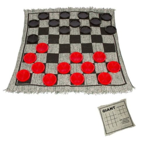 Square Giant Checkers Game Rug