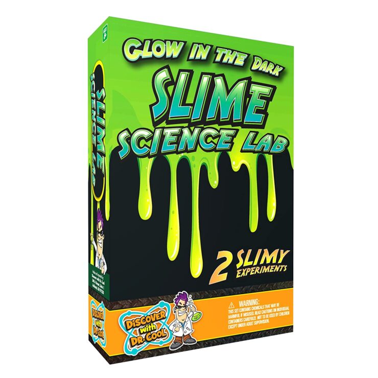 A glow in the dark slime kit in a box.