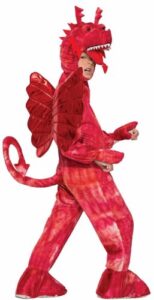 red kids dragon costume