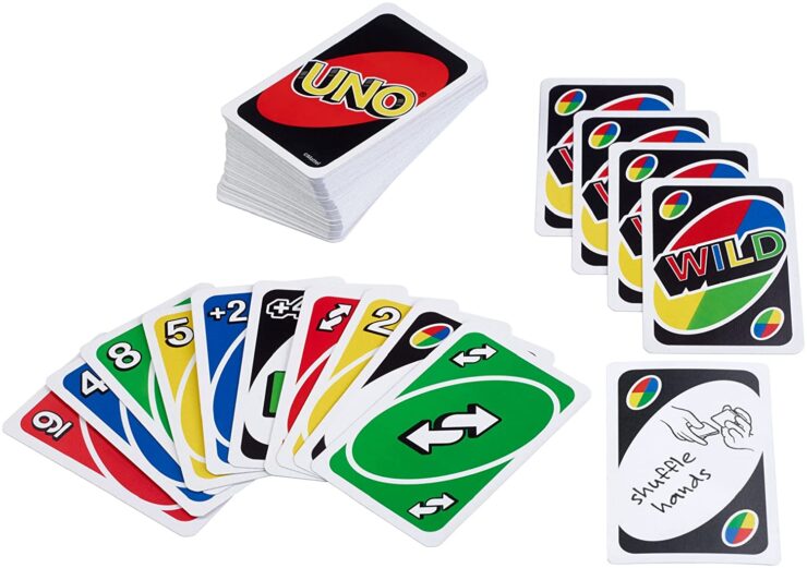 A set of UNO card game.