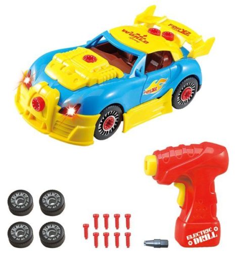 yellow toy racing car kit