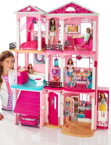barbie pink dollhouse mansion