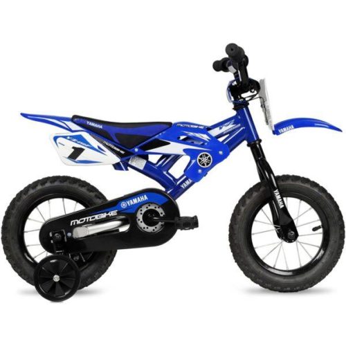blue toddler BMX Bike
