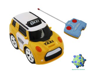 this is an image of a rc taxi toy