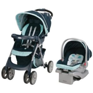 4 wheeler travel system stroller and car seat 