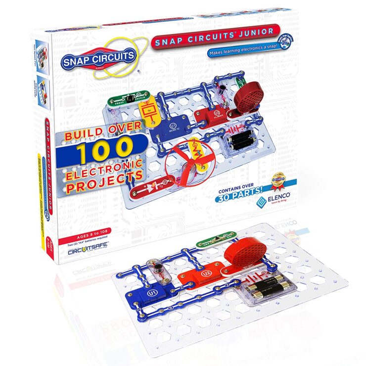 image of electronic set in a box for boys