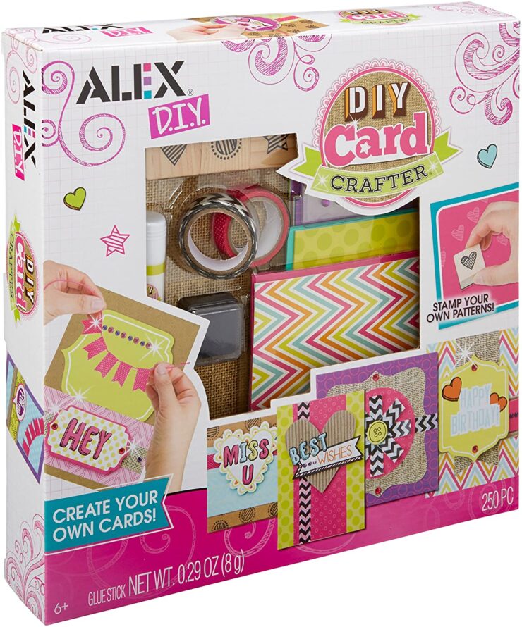 image of a card making set with colorful accessories