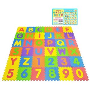 colorful alphabet mat for 2 year olds