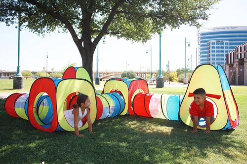 Play Tent Tunnel Including 4 Kids Play Tunnels