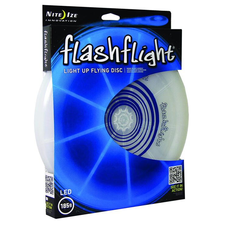 Image of a lighting Frisbee with LED lghts.