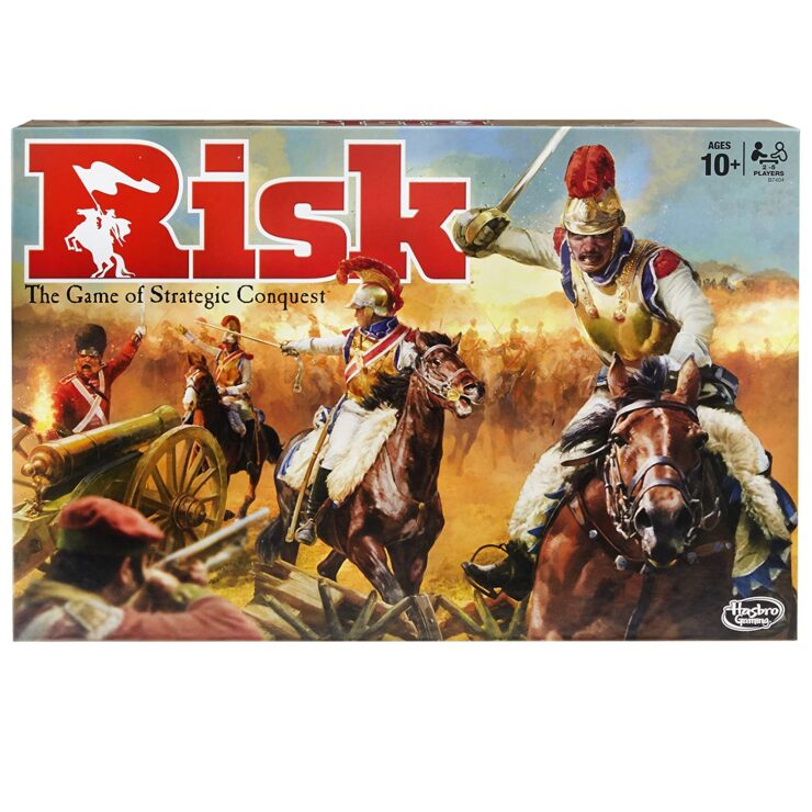 Image of the Risk Board game in a box. 