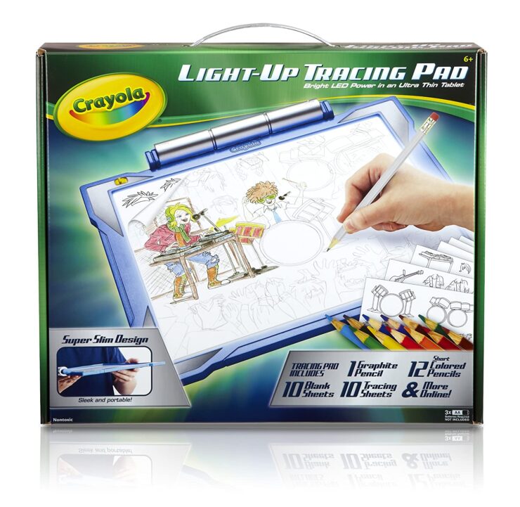 image of a Crayola Loght-up tracing pad for kids