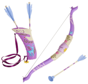 This is an image of a purple Disney Rapunzel Bow and Arrow Set