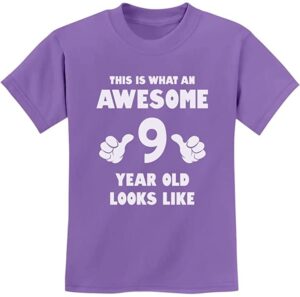 Purple 9th Birthday Shirt