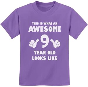 Purple 9th Birthday Shirt