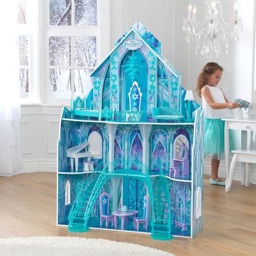 Frozen dollhouse mansion blue for kids