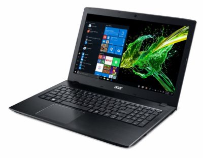 This is an image of a black Acer laptop.