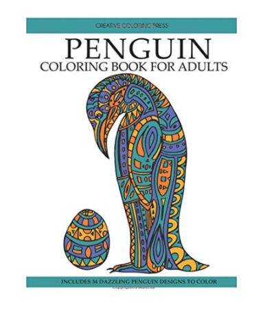 This is an image of an adult's coloring art book. 