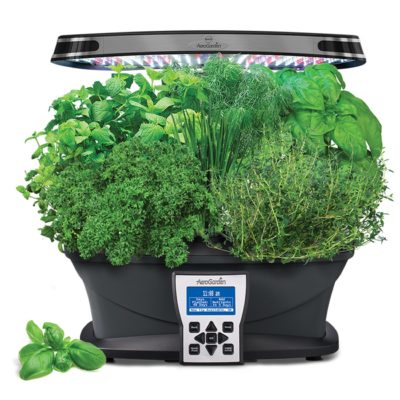 This is an image of a black AeroGarden kit. 