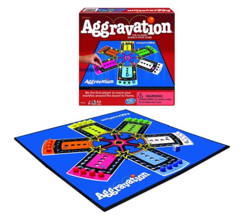 this is an image of a Aggravation board game for kids. 