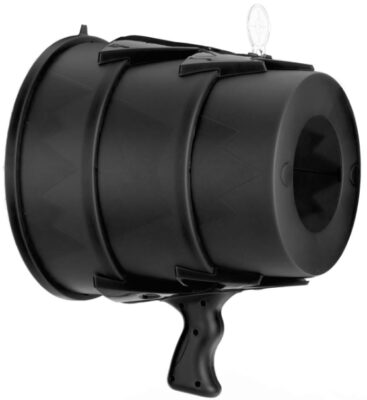 This is an image of kid's Airzooka blaster in black color