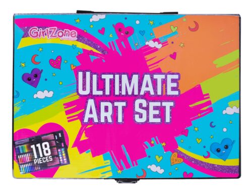 art set with carry case for teenagers.