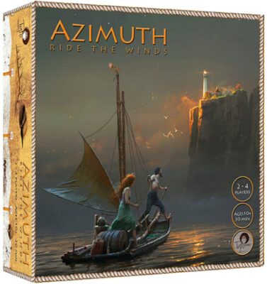 This is an image of kids strategy board game named azimuth ride the winds and also played two four players 