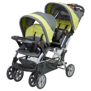 green double stroller 