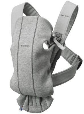 This is an image of baby carrier mini in light gray color