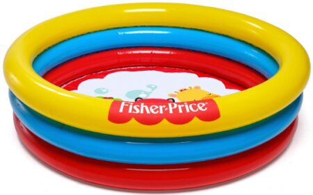 This is an image of colorful ball pit pool for kids by Fisher Price