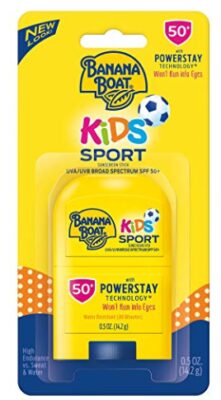 this is an image of a kids sport sunscreen with spf 50. 